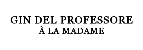 Gin del Professore À La Madame Logo