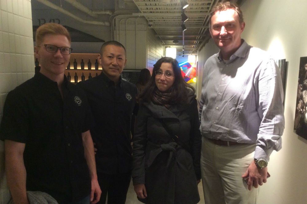Da sinistra: Alex Davies, Masami Onishi, Vanessa Piromallo e David Croll