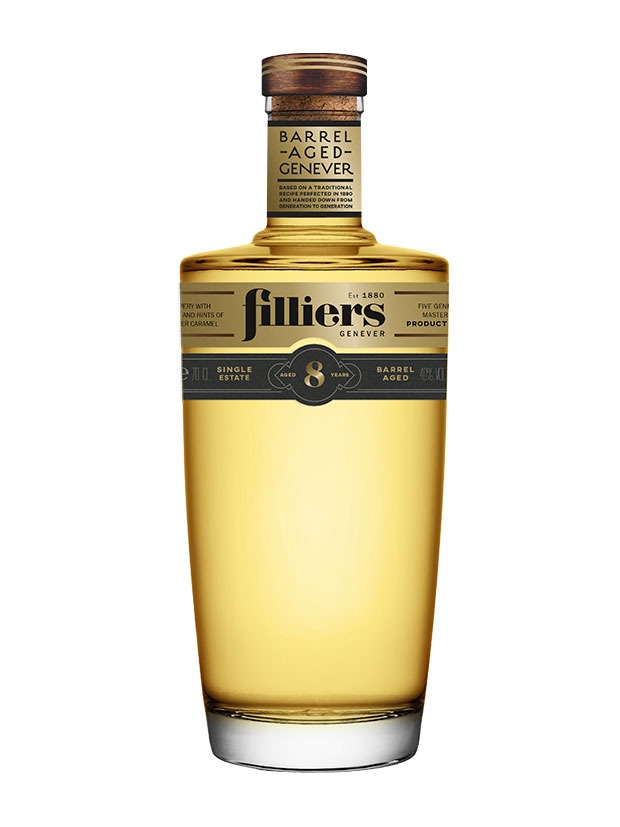 Filliers-Barrel-Aged-Genever-8-Years-Old-genever-bottiglia